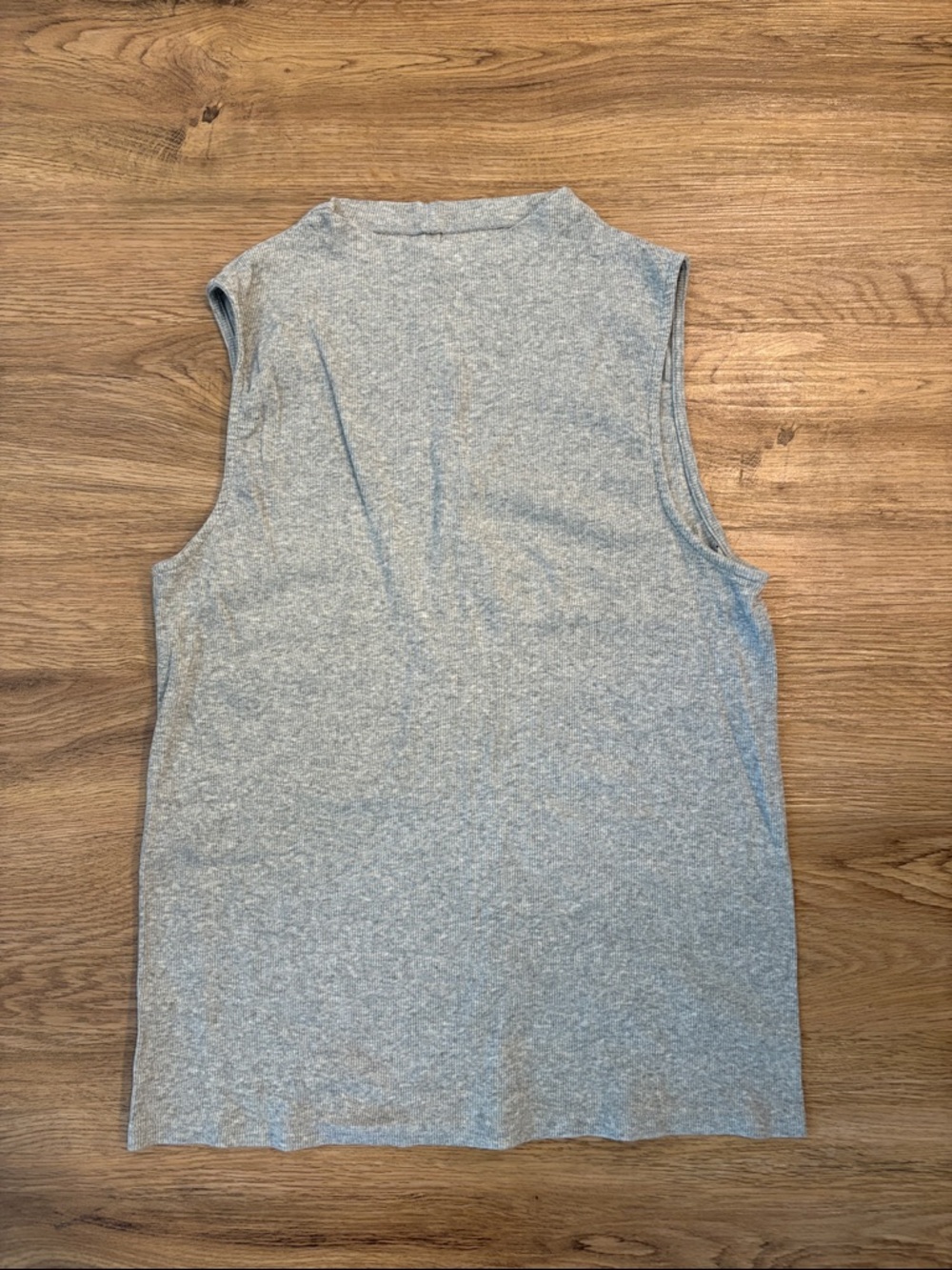 Everlane Light Gray Ribbed Crew Tank